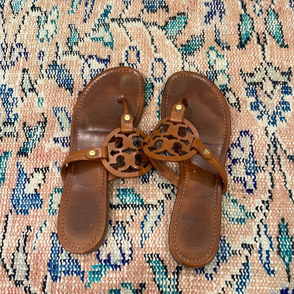 Tory Burch Logo Sandals